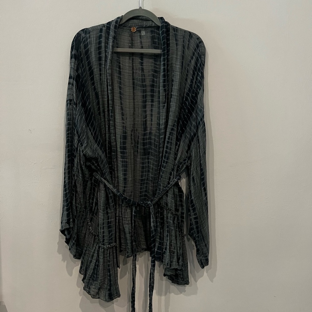Free People Sasha Tie-dyed Kimono Cardigan.